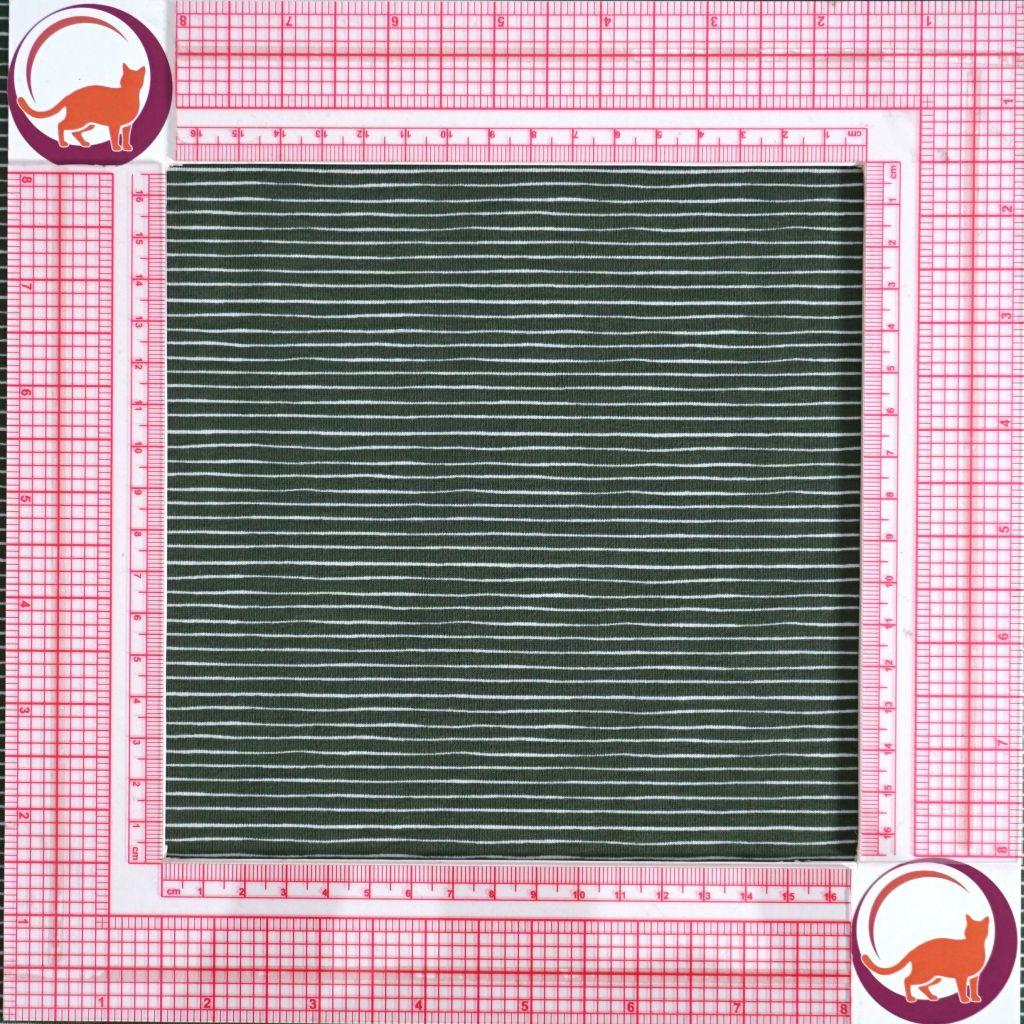 Preview: Baumwolljersey feine unregelmäßige Streifen grün weiß